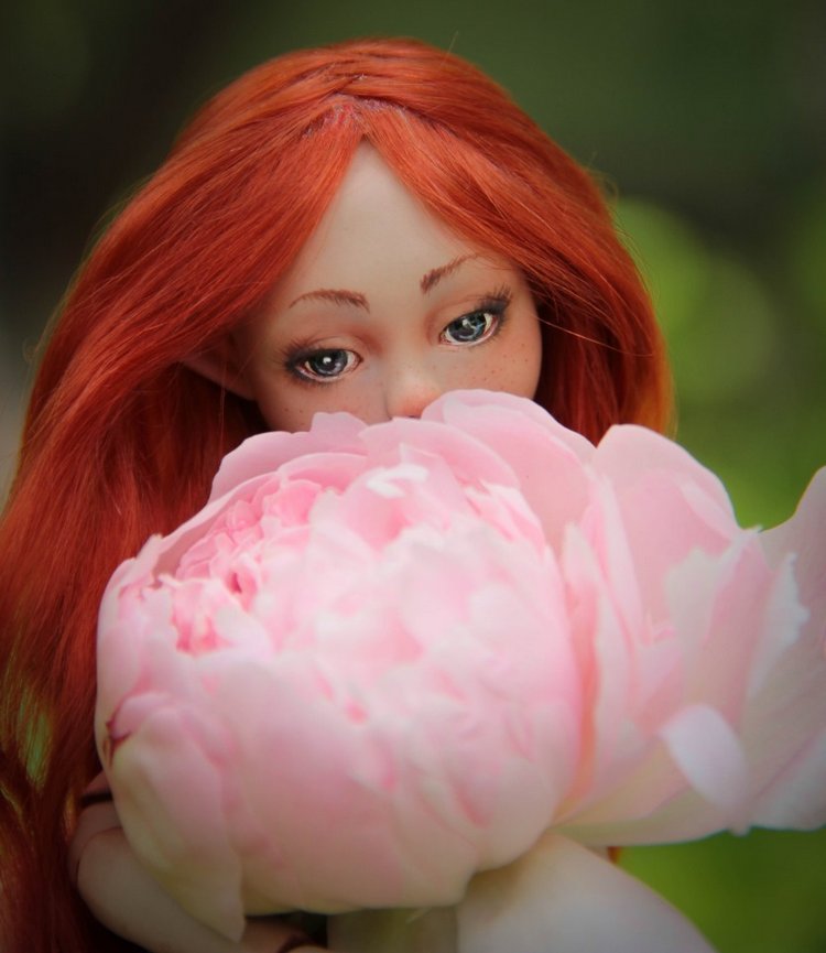 Лаурендиэ и пионы — Авторские шарнирные куклы своими руками: лепка