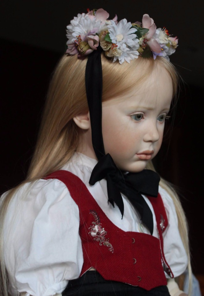 Процесс создания фарфоровых кукол - Джинн Гросс (Jeanne Gross). Часть восьмая - Национальный костюм