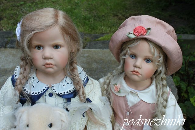 Летние девочки - редкие белокурые красавицы от Хильдегард Гюнцель для Walterhäuser Puppenmanufaktur