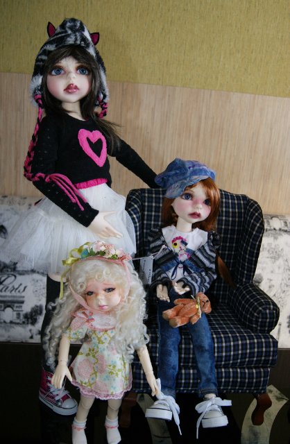 Наша дружная LASHERсемейка -LILLIE,-ERIKA, IVY, VIOLET, FIONA, OOAK Lillie