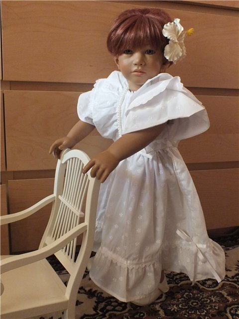 Белый гибискус... Новый образ для Янки от Annette Himstedt (фото 5)