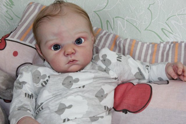 Мои маленький большеглазик, кукла реборн Беспаловои Жанны