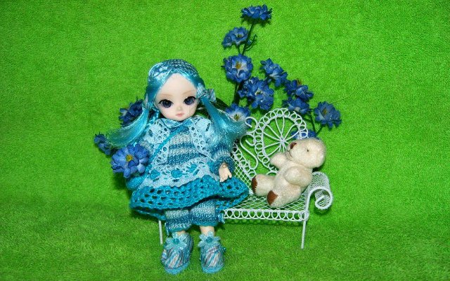 Новые образы кукляшек Ai (образ "Голубая роза) (фото 4)
