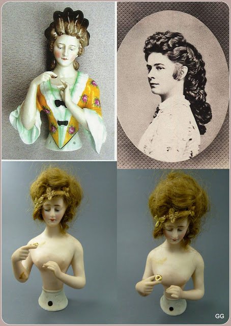 Antique half dolls. Куклы-половинки. Куклы для рукодельниц