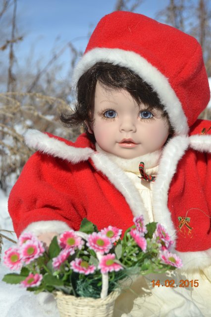 За корзинкой подснежников... Кукла Adora