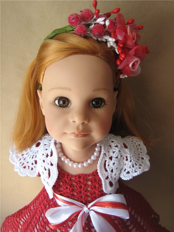 Наряд №2... вишневый) — Одежда и обувь для кукол своими руками: фото (фото 3)