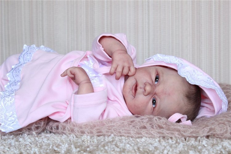 Манюня.Первая фотосессия. Кукла реборн Светланы Преображенской