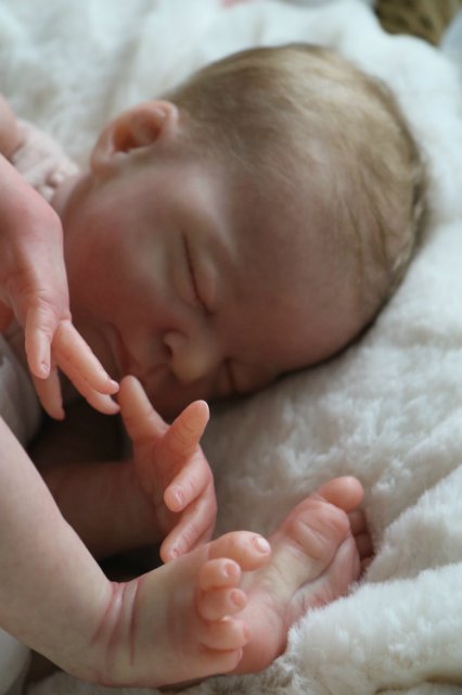 Спящая малышка Рози 2. Куколка реборн Виктории Вишни