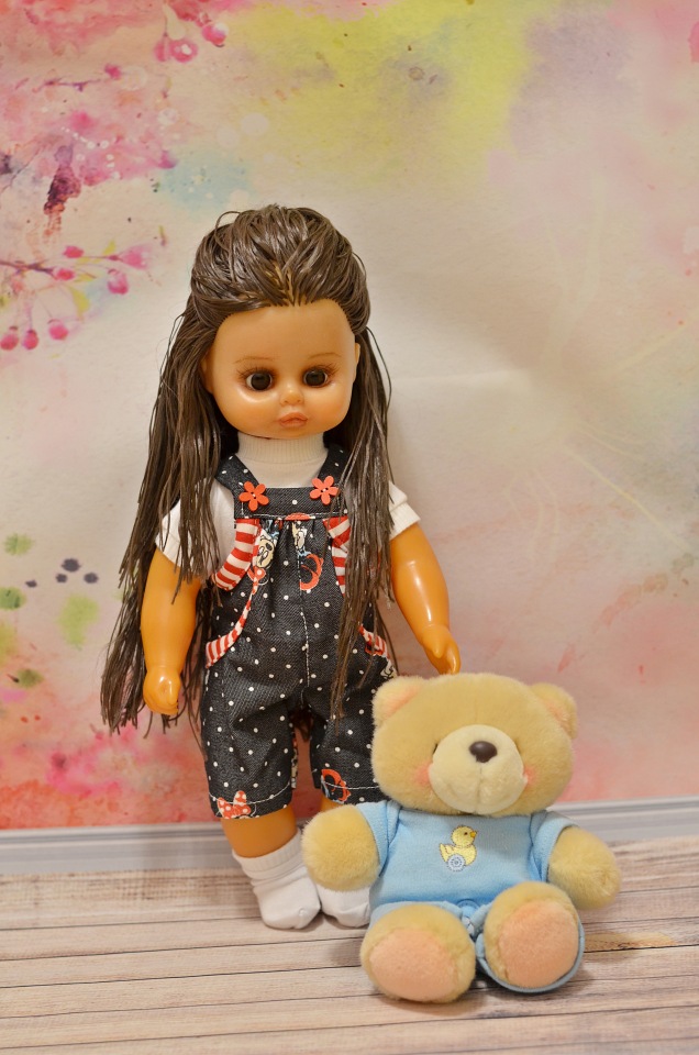 ООАК старенькой немочки — Ремонт кукол СССР и ГДР (немок): чернота (фото 5)