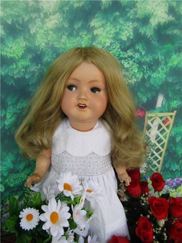 Застенчивая девочка - Весна. Кукла переходного периода Sonneberger Porzellanfabrik 2966 (фото 5)