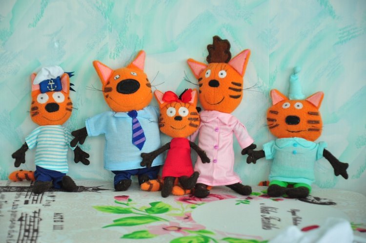 Миу миу миу — Текстильные игрушки и примитивы: кофейные (фото 4)