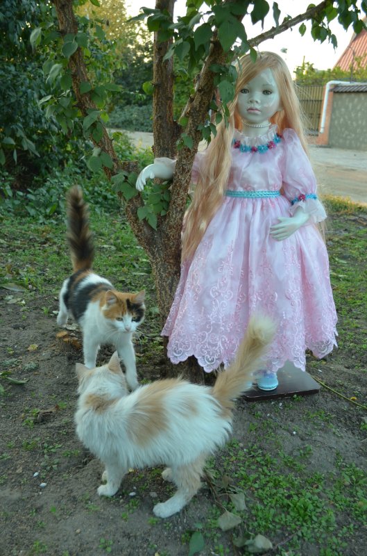 Лунные девочки или необычное творение Ширли (Shirley) - глазурованная кукла Мариэль (Mariele)