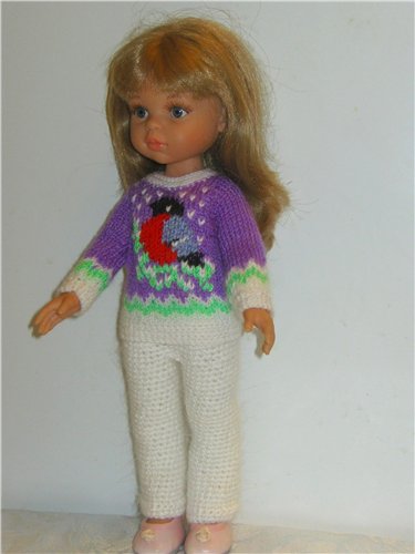 И опять снегири... Комплекты теплой одежды для фэйсинок, паолочек и кукол Готц