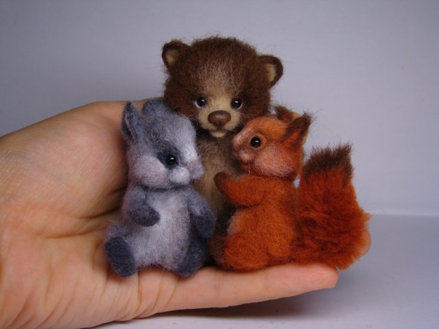 Бельчонок и Ко. Авторские игрушки валянием Ольги Чернухо