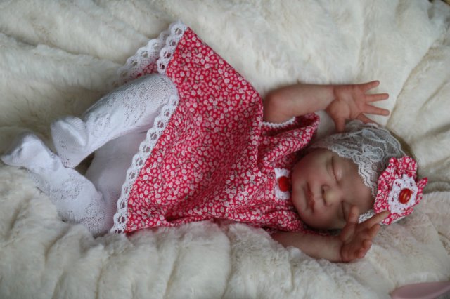 Спящая малышка Рози 2. Куколка реборн Виктории Вишни