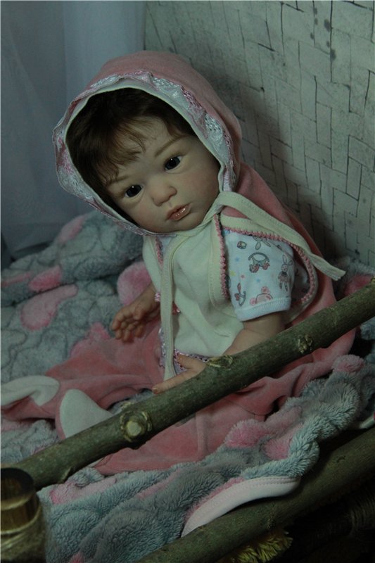 Малышка Карина. Куколка из молда Maike от Gudrun Legler (фото 7)