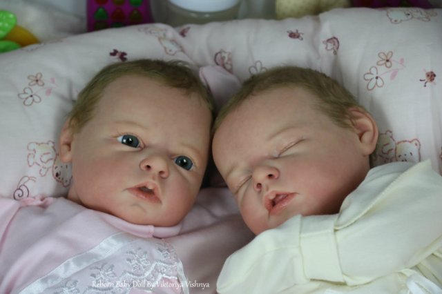 Близняшечки Ноа... Куколки реборн Виктории Вишни