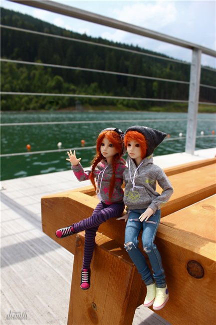 Кинко и Ринри: привет из Буковели! Nano Haruka & Pure Neemo Azone XS white, OOAK by Tocho, outfit by Yumiko Mikoto