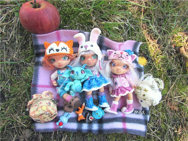 Авторские куколки из полимерной глины от Милы