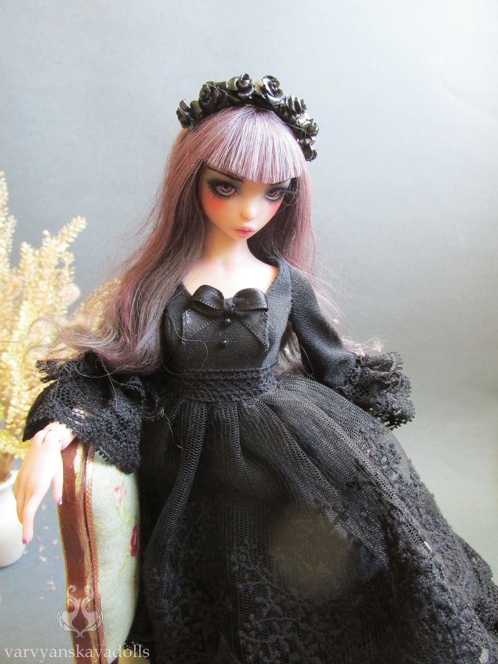 Готическая шарнирная кукла по имени Лаванда (фото 8)