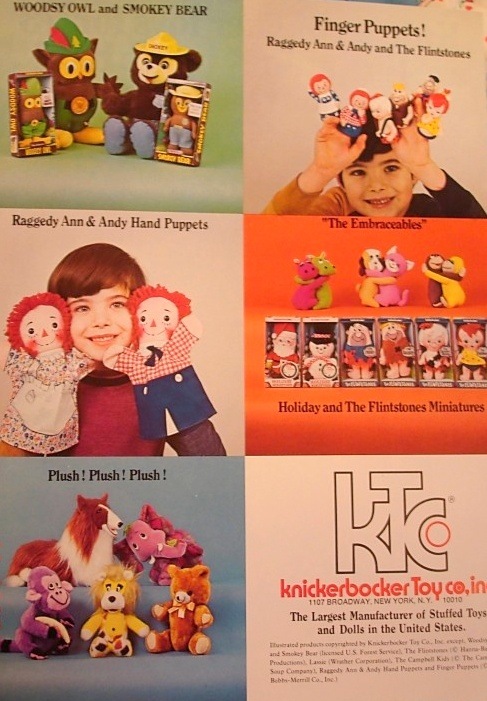 Винтажные игрушки компании "Knickerbocker", США | Бэйбики Винтажные игрушки компании "Knickerbocker", США