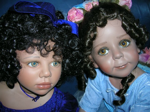 Голубая танцовщица или Магия балета. Фарфоровая коллекционная кукла от Донны Руберт