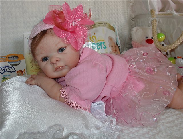 Малютка Джилл. Кукла Реборн из молда Джилл (Adrie Stoete)