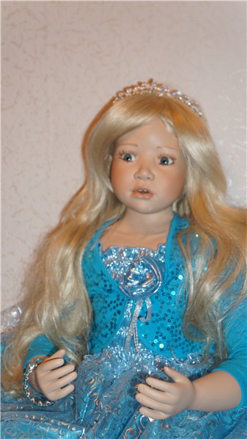 Фарфоровая кукла БИРГИТ - Лазурная Мечта от Кристин Оранж