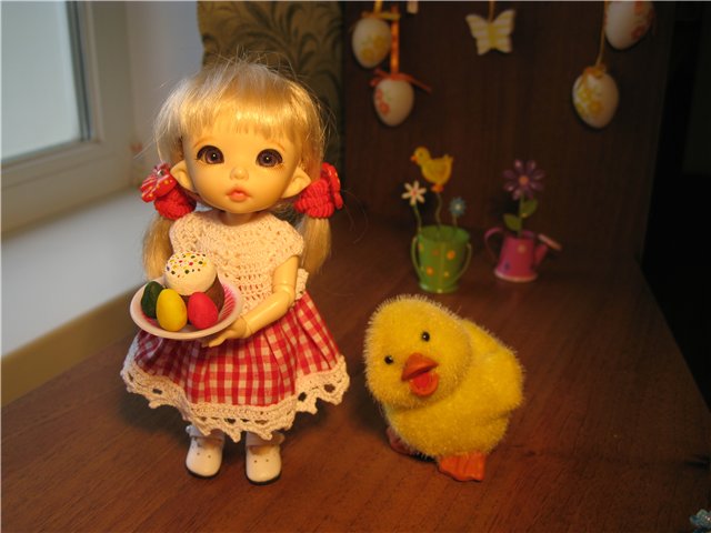 Встречаем Светлую Пасху. Куклы БЖД Пукифи Анте и Реалпуки Пупу