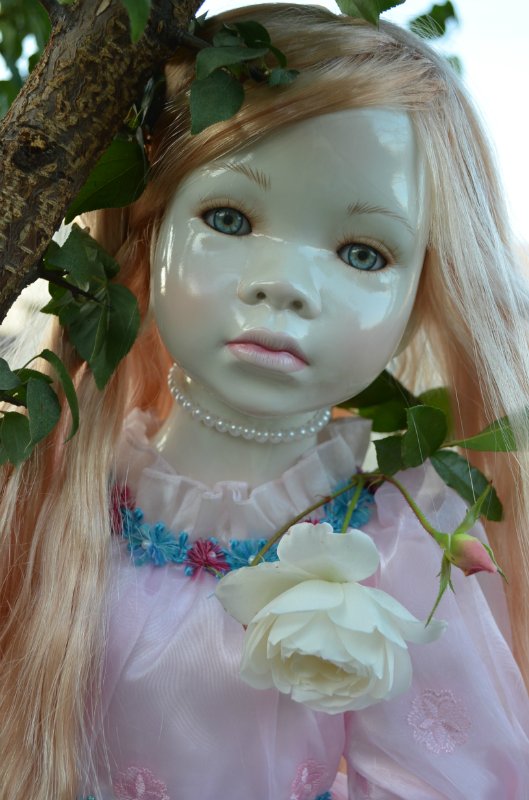 Лунные девочки или необычное творение Ширли (Shirley) - глазурованная кукла Мариэль (Mariele)