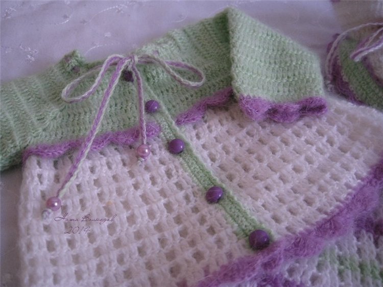 Если прохладно. Вязаная одежда для кукол-малышей (фото 2)