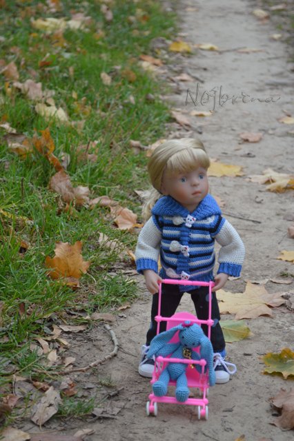 Прогулка с Жозефиной. Кукла minouche от Kathe Kruse (фото 2)