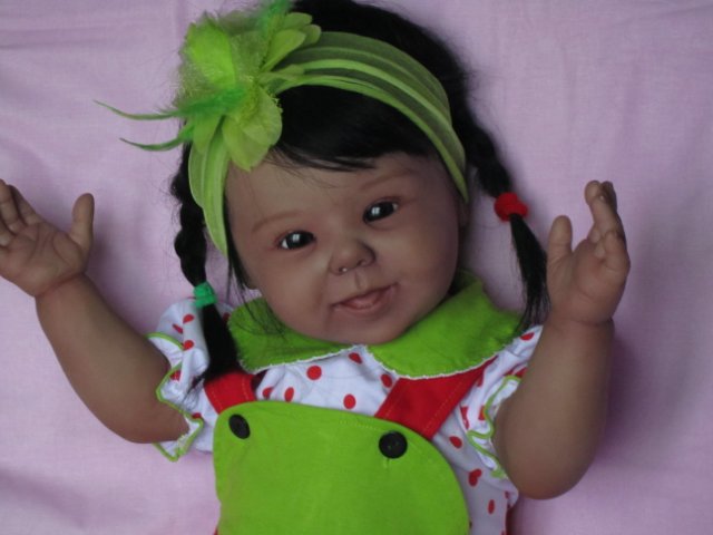 Маленькая шоколадка.Кукла реборн Преображенской Светланы