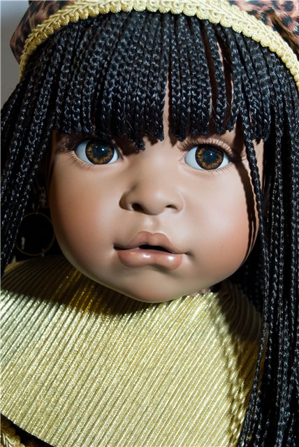 Добавляю Солнца и немного золотого перла. Фарфоровая кукла от Diana Effner (фото 6)