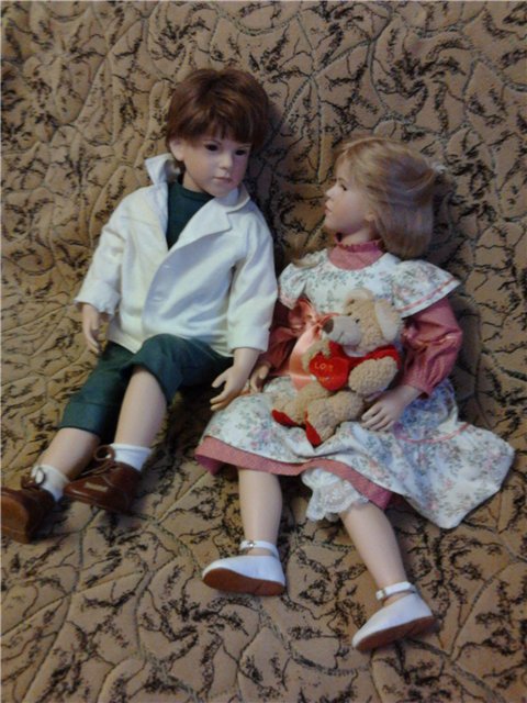 Коллекционные куклы дети от Веры Шольц (фото 6)