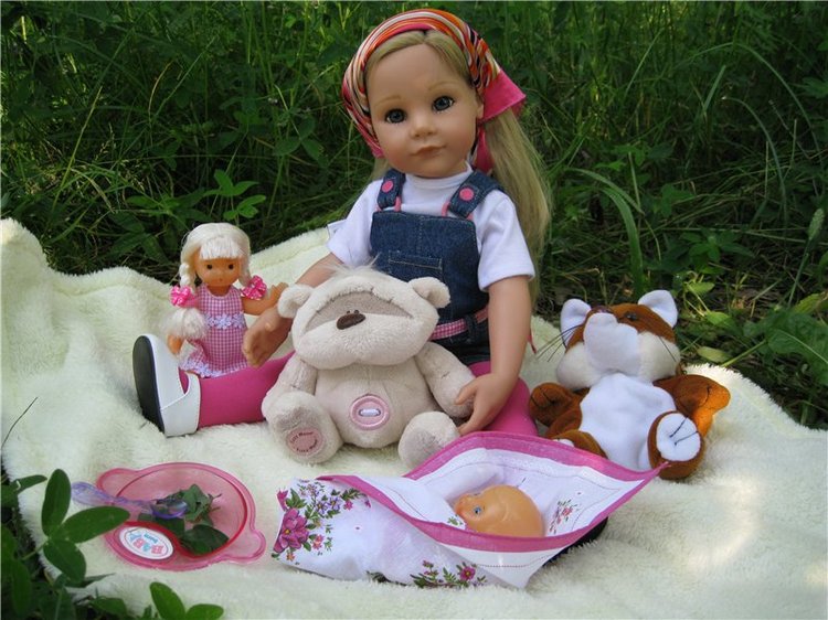 Лесная прогулка с куклой Готц