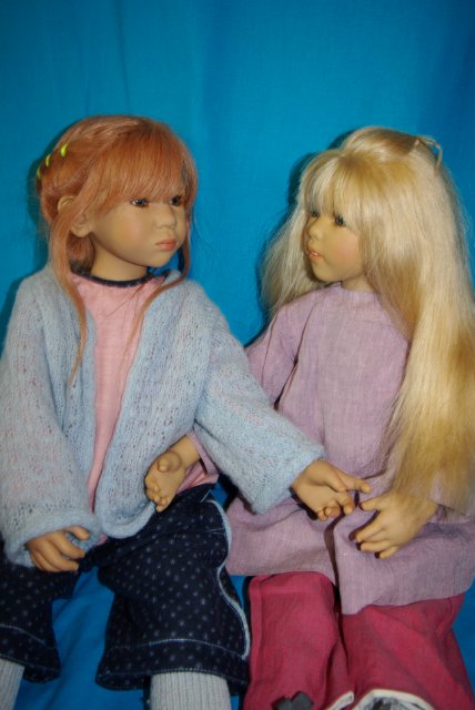 Сравниваем кукол Annette Himstedt 2002 и 2004 года. Efi, Pauline