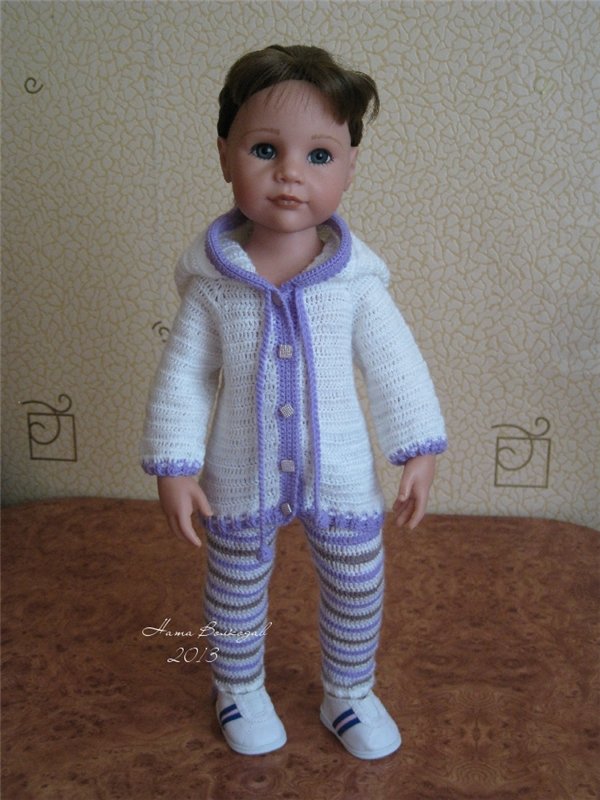 Недавние вязалочки для кукол (фото 6)