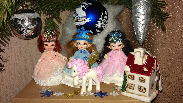 Наш новогодний дутик — Коллекции кукол BJD (БЖД): фото витрин (фото 2)