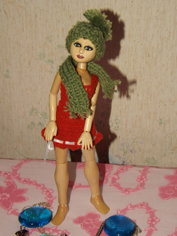 Кукла из дерева Зарина — Авторские куклы ручной работы: текстильные