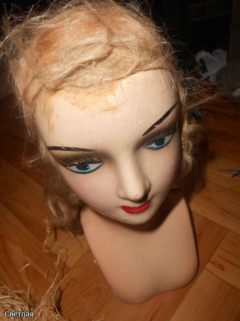 Реставрация Будуарной антикварной куклы. Часть первая. Золушка (фото 8)