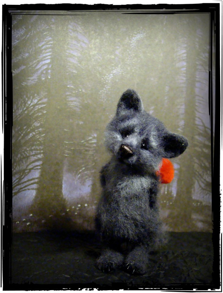 Про красную шапочку. Авторская игрушка валянием из шерсти Ольги Чернухо