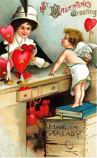 Старинные открытки с Денем Святого Валентина | Бэйбики Старинные открытки с Денем Святого Валентина