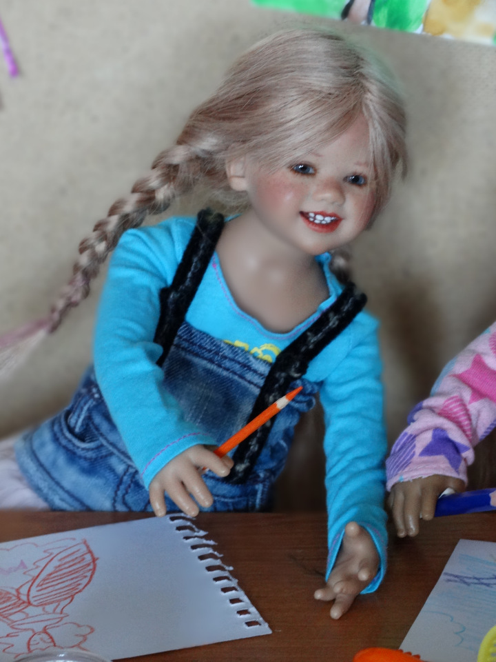 Девочки рисуют — Куклы Annette Himstedt (Аннетт Химстедт): коллекционные