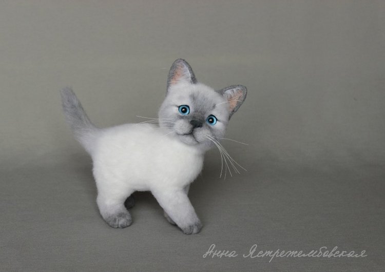 На прогулке — Валяные игрушки из шерсти: сухое валяние (фото 5)