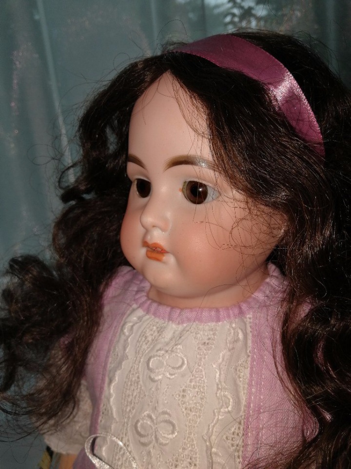 Куколка Armand Marseille Арманд Марсель 3200 на кожаном теле (фото 2)