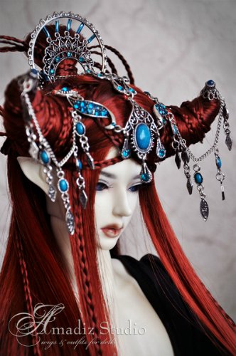 Невероятные парики для кукол БЖД от: Amadiz Studio