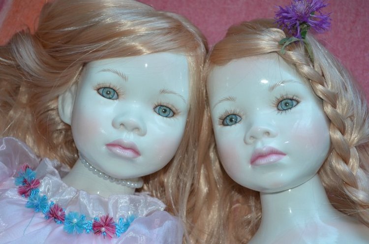 Лунные девочки или необычное творение Ширли (Shirley) - глазурованная кукла Мариэль (Mariele)