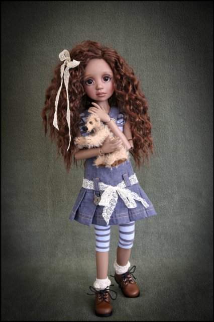 Новая девочка RUBY in milk chocolate skin tone от Liz Frost (фото 3)