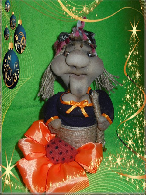 К Новому году готовы — Текстильные игрушки и примитивы: кофейные (фото 6)